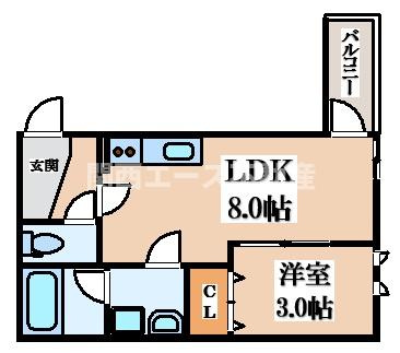 【間取り】 | ALEGRIA住道North