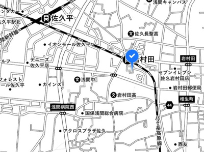 【地図】 | 佐久市岩村田駅南中古住宅