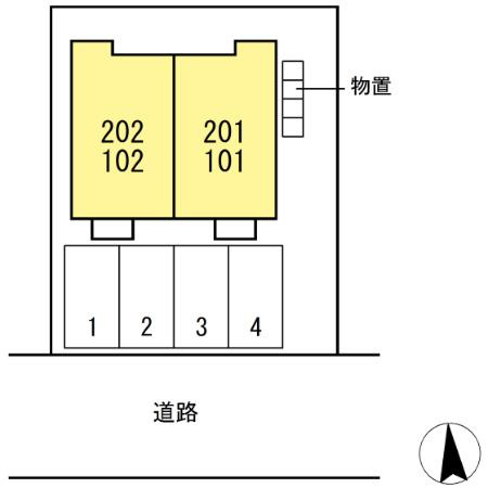 ベルメゾンⅡの区画図