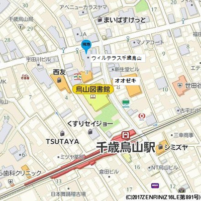 【地図】 | ウィルテラス千歳烏山