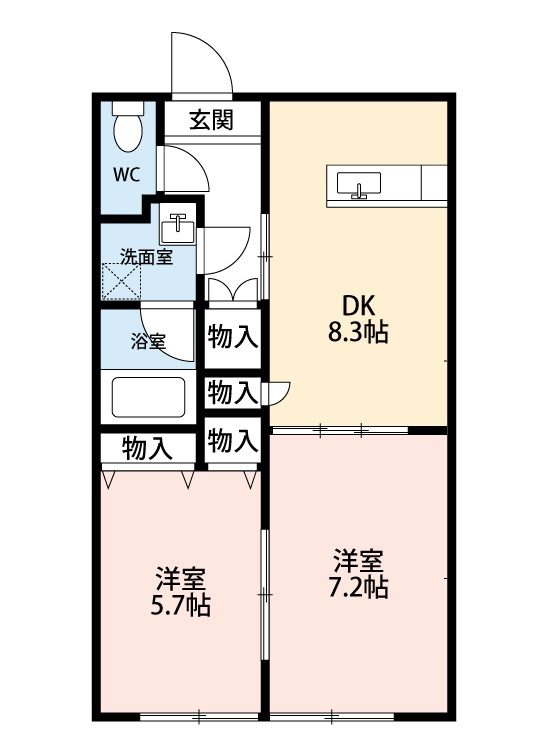 プレイン安城　　刈谷市近郊の賃貸はクラスホーム刈谷店の間取り