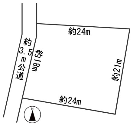 ６２０６７　羽島郡笠松町門間土地の区画図
