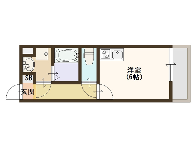 【間取り】 | ハピネス岸里