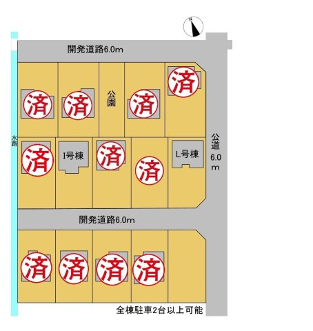 戸建　安八郡安八町森部　全13区画分譲の区画図|■区画図
■YAMADA電機の　ヤマダ不動産　株式会社リライフ　大垣店■
いつでもお問合わせ下さい。