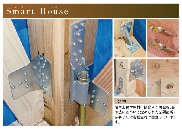 戸建　揖斐郡池田町八幡　全４区画分譲のその他|柱や土台や架材に接合する角金物を必要箇所に必要なだけ各種金物で固定していきます。