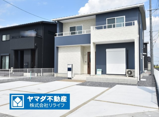 戸建　安八郡安八町森部　全13区画分譲の外観|■Ｌ号棟　■キッチンにはパントリー、玄関にはSIC,ファミリークロークと収納はバッチリです！