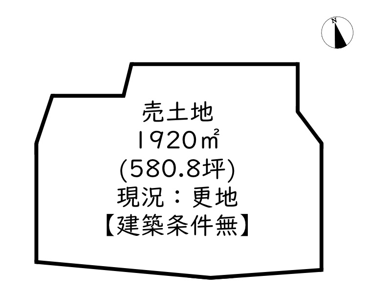 姫路市飾東町八重畑/売土地の土地図