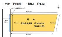山端森本町　土地【建築条件無し・更地】の画像