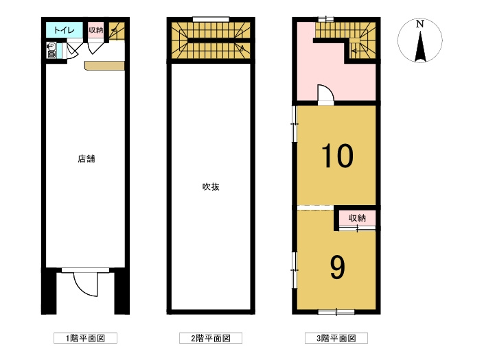 中央町　店舗の間取り