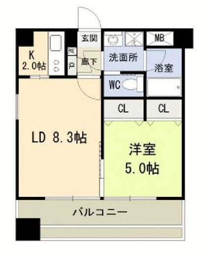 【間取り】 | コスモリード谷町六丁目