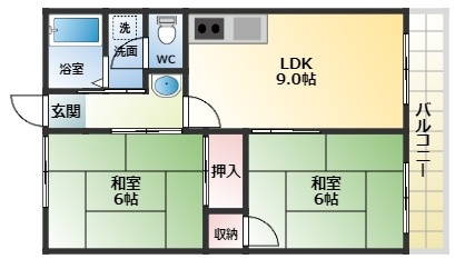 【間取り】 | トモバヤシハイタウン