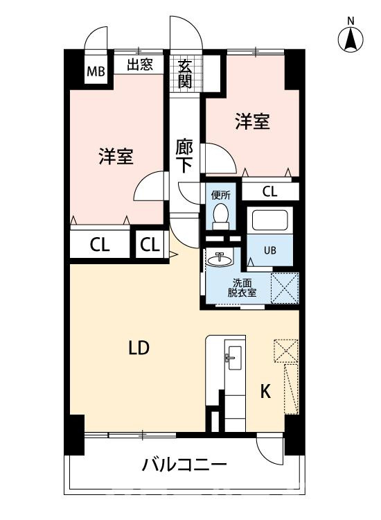 エスポワール辻Ⅲの間取り