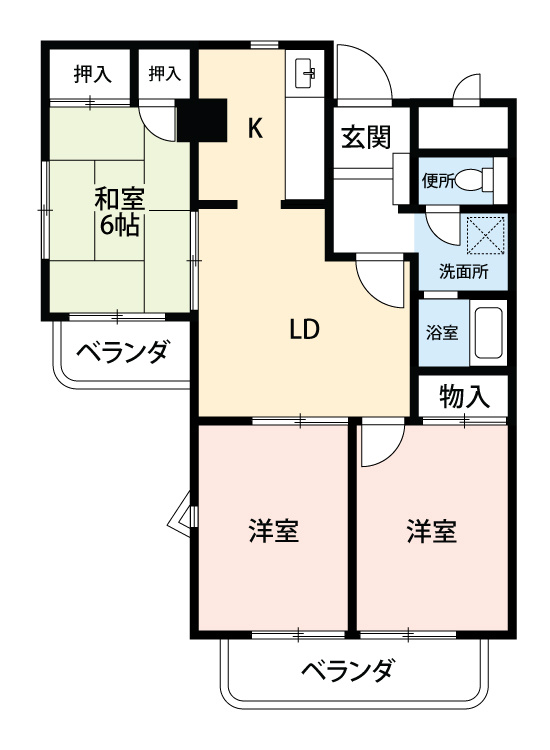 五福マンションの間取り