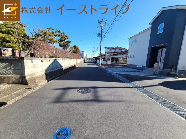 【子育て支援対象】郷ケ丘２丁目第5の前面道路含む現地写真|北側6.0ｍの前面道路①（2024.1.15撮影）