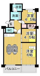 【間取り】 | メゾン主原2号棟