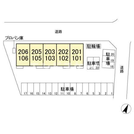 ヴァンヴェールの区画図|高崎、前橋、伊勢崎エリアのお部屋探しはエンドスケープまで！お客様の理想お聞かせ下さい♪