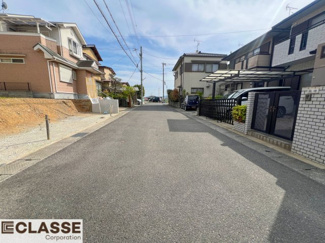 【前面道路含む現地写真】 | 城陽市寺田宮ノ平　売土地　建築条件無し