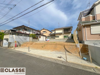 【前面道路含む現地写真】 | 城陽市寺田宮ノ平　売土地　建築条件無し