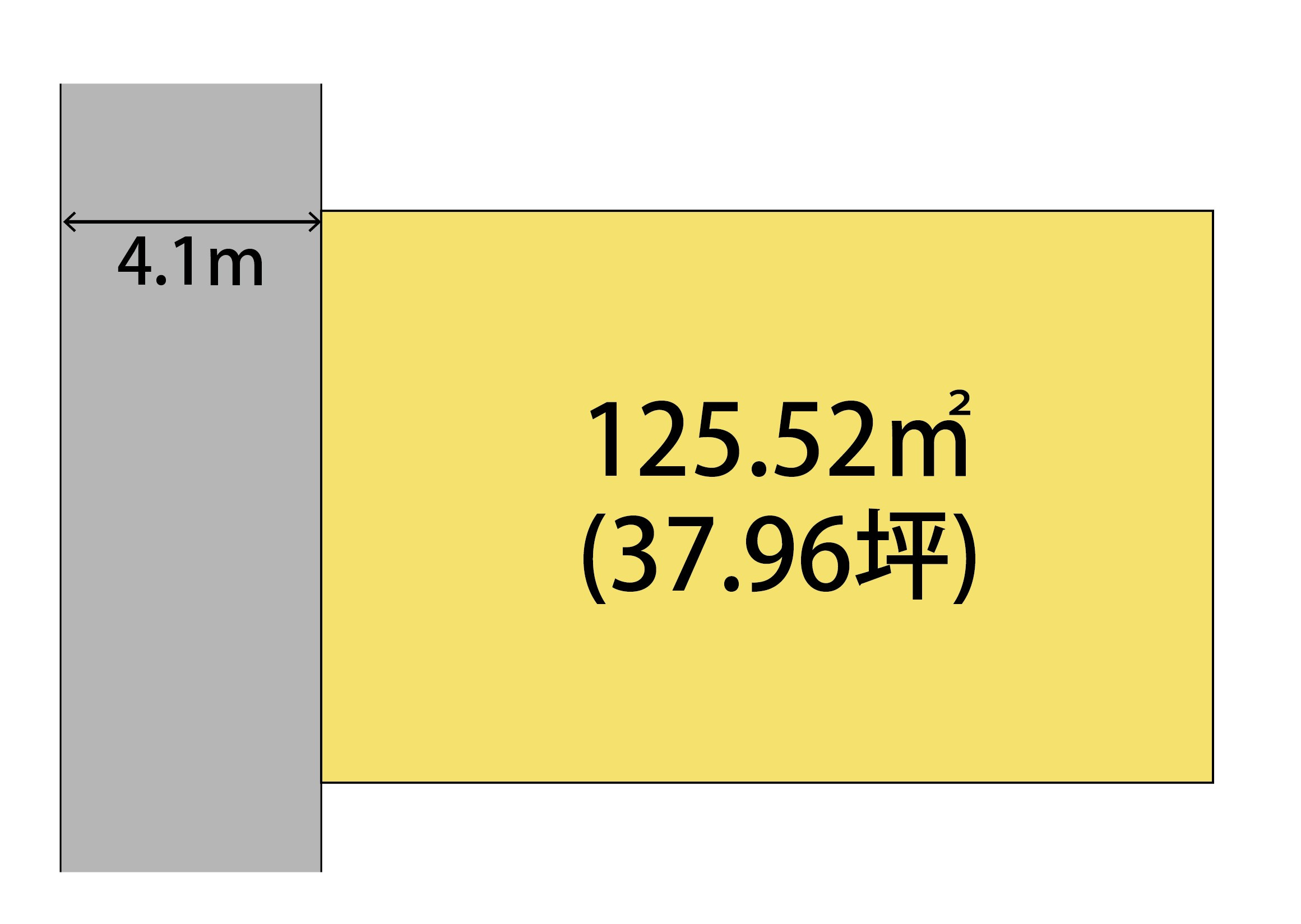 和歌山市木ノ本・土地・125648の区画図