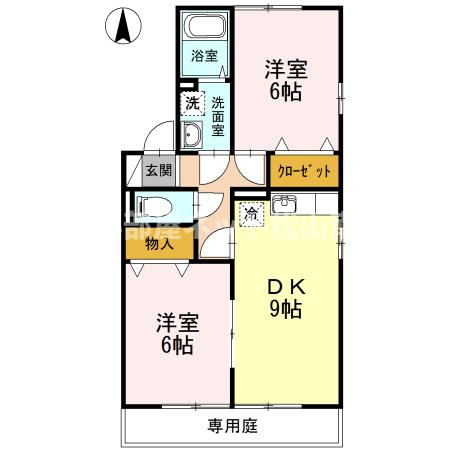 【間取り】 | トレド･Ｎ　D棟