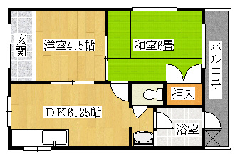 上原グリーンハイツの間取り