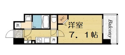 【間取り】 | ミラージュパレス難波幸町