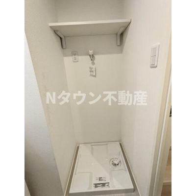 【設備】 | ハーモニーテラス八代町Ⅱ | 洗濯機置き場です