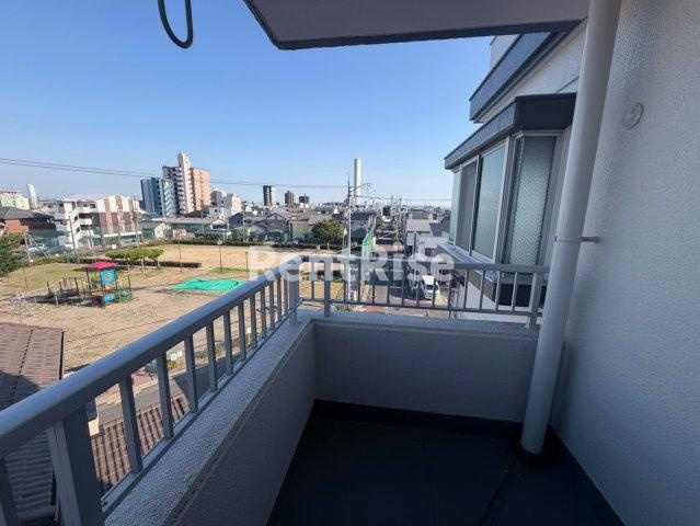 稲駅マンションのバルコニー
