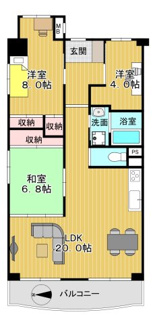 【間取り】 | さんくれーる茨木A棟