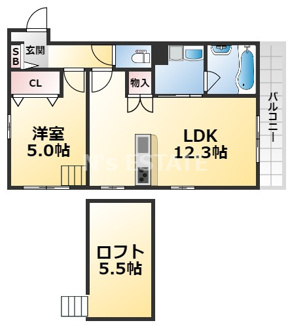 【間取り】 | KTIレジデンス板宿Ⅱ
