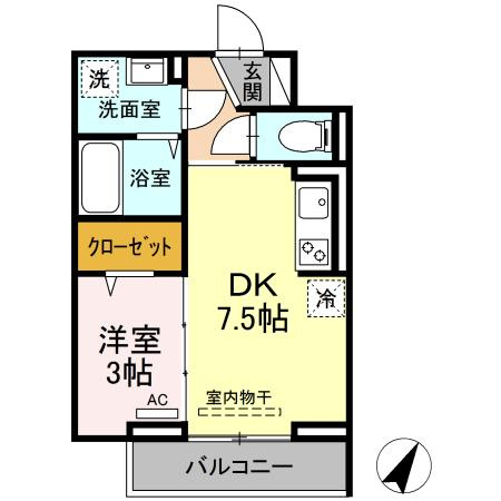 Aoiパレス溝の口の間取り