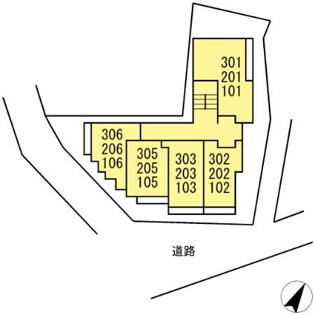 Aoiパレス溝の口の区画図