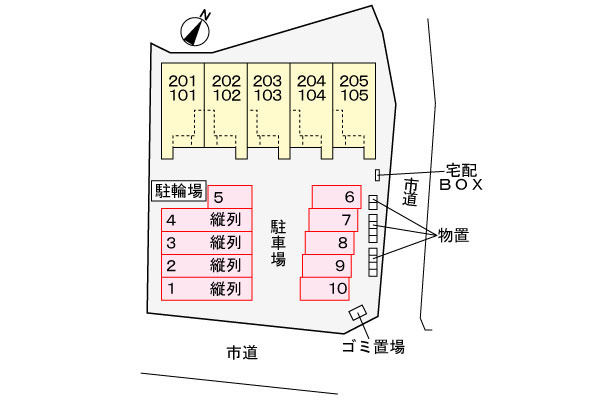 アヴェニール　アンの区画図