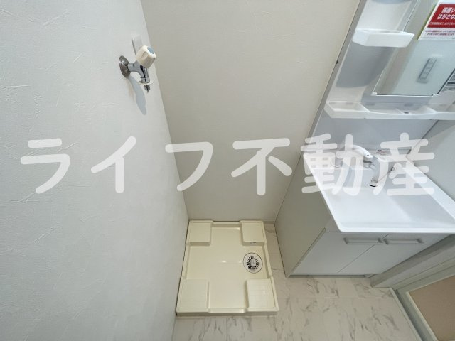 アバンティオ弥刀の洗面所|ゆったりとスペースのある洗面所