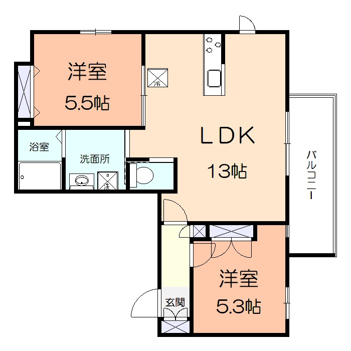 Riverainの間取り