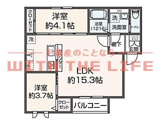 Delica（デリカ）久留米【キャッシュバック対象物件】の間取り