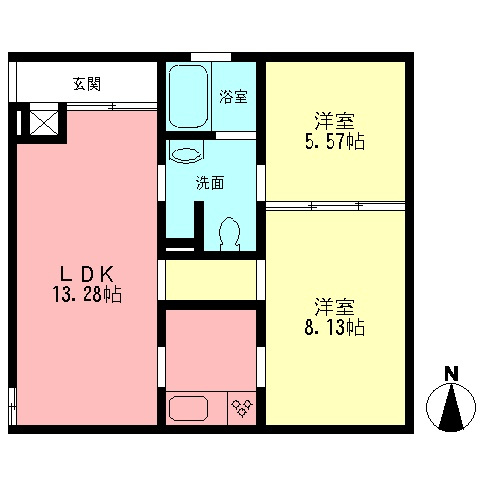 ウッディーシンフォニックの間取り