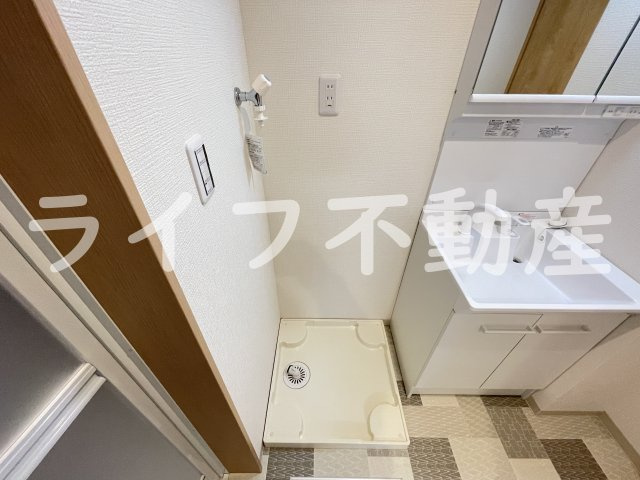 F+style大蓮北1号棟の洗面所|スペースが確保できる洗面所です
