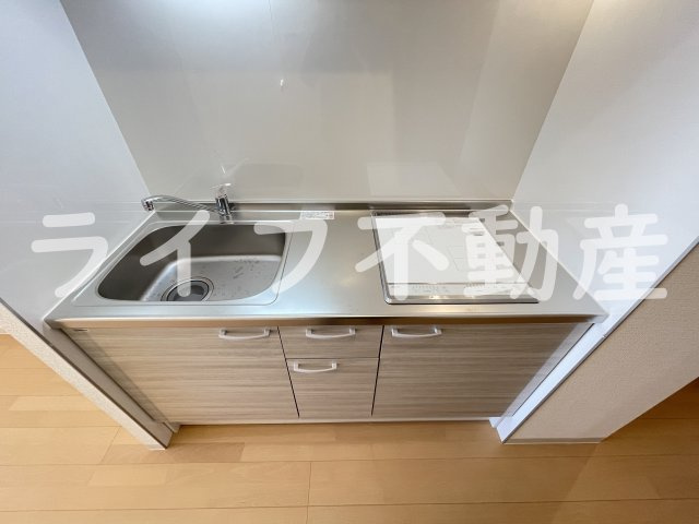 F+style大蓮北1号棟のキッチン|コンパクトなキッチンで掃除もラクラク