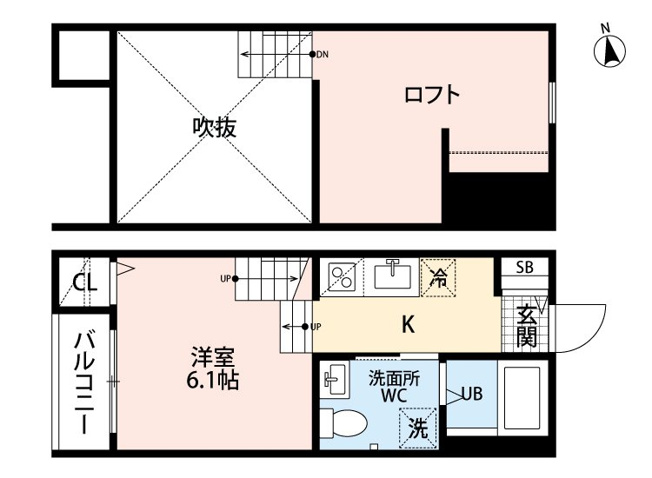 【間取り】 | ゴールドパレス箱崎駅前