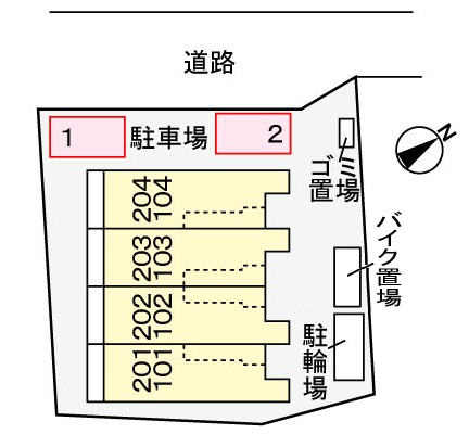 フォンターナ・プレッソの区画図
