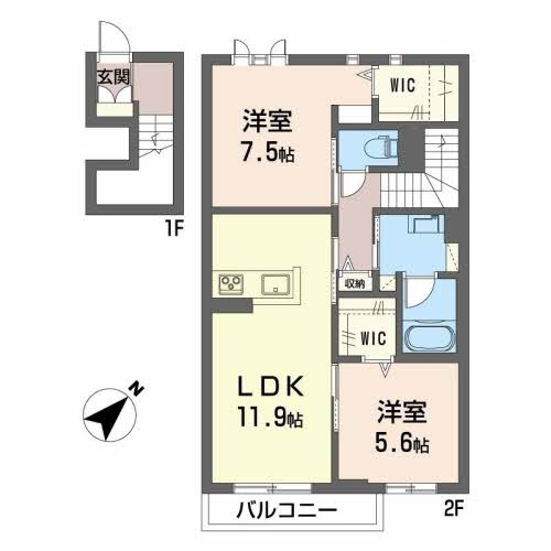 【間取り】 | ＳｈａＭａｉｓｏｎ　Ｄｏｍｉｌｅ2