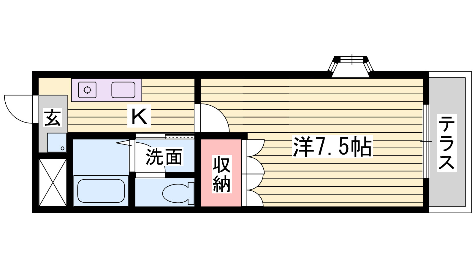 カサミラドール・クレマの間取り