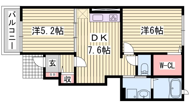 クリアネスⅠの間取り