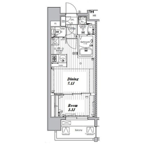 メイクスデザイン上前津の間取り