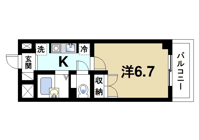 グレイスフローラ富雄の間取り|通風良好で快適な間取りです