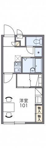 レオパレスエクセレント.10の間取り