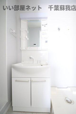 コンフォーティア蘇我の独立洗面台|独立洗面台、朝の身支度には欠かせません