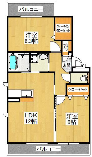 【間取り】 | ファミーユ・Ｍ