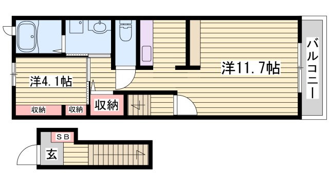 ロマンドの間取り